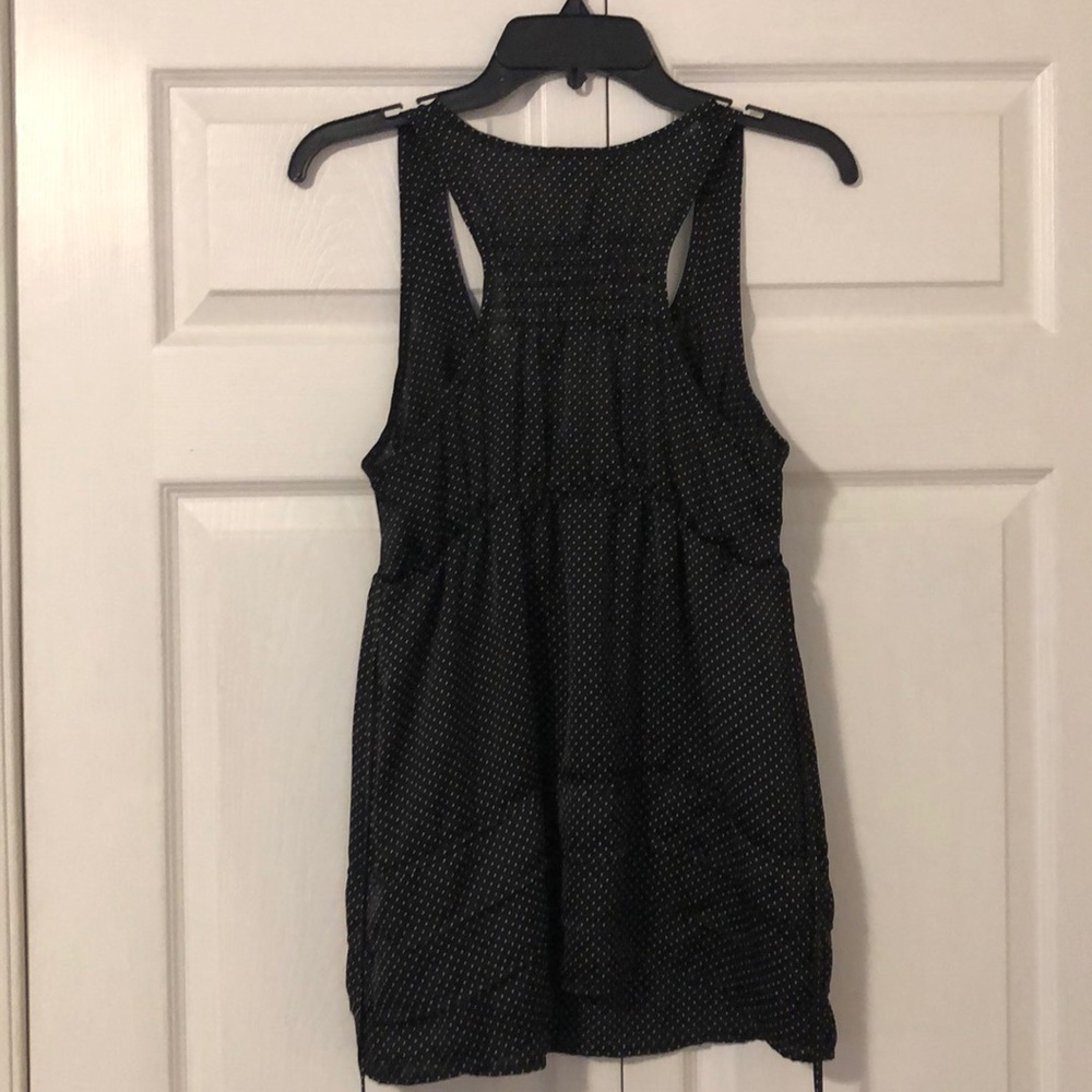 Black and White polka dot racer back top - Picture 4 of 5